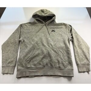 Nike SB Hoodie Mens M Camo Green Rain Stripe Pullover Skateboard streetwear logo
